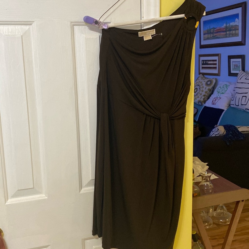MICHAEL KORS BROWN DRESS SIZE 10